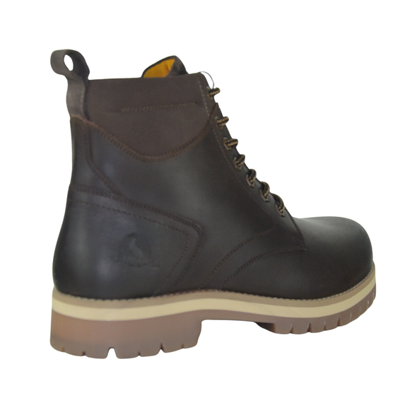 Scarpe Uomo Canguro art. CA827 Pelle Ingr. Colore BROWN sportive uomo polacco