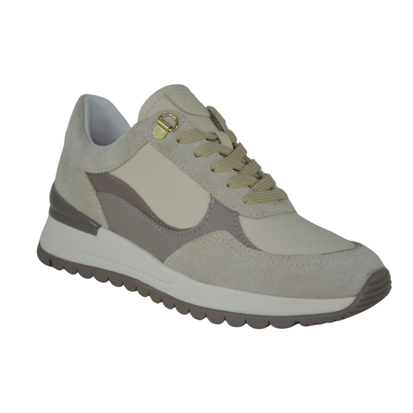 Geox Donna DESYA  art. D5600A - Sneakers- donna-  casual Sport - colore LT Taupe/Papyrus