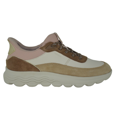 Geox Donna SPHERICA PLUS  art. D567 MB- Sneakers- donna-  casual Sport - colore Papyrus/Mud