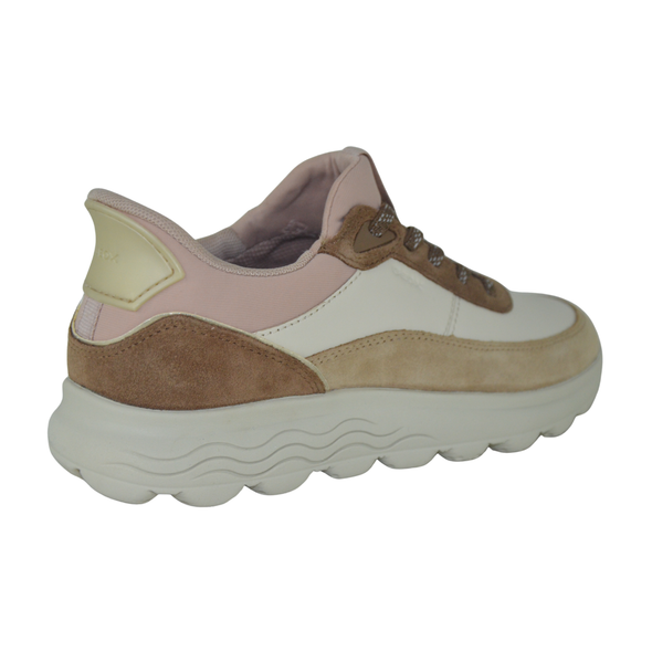 Geox Donna SPHERICA PLUS  art. D567 MB- Sneakers- donna-  casual Sport - colore Papyrus/Mud