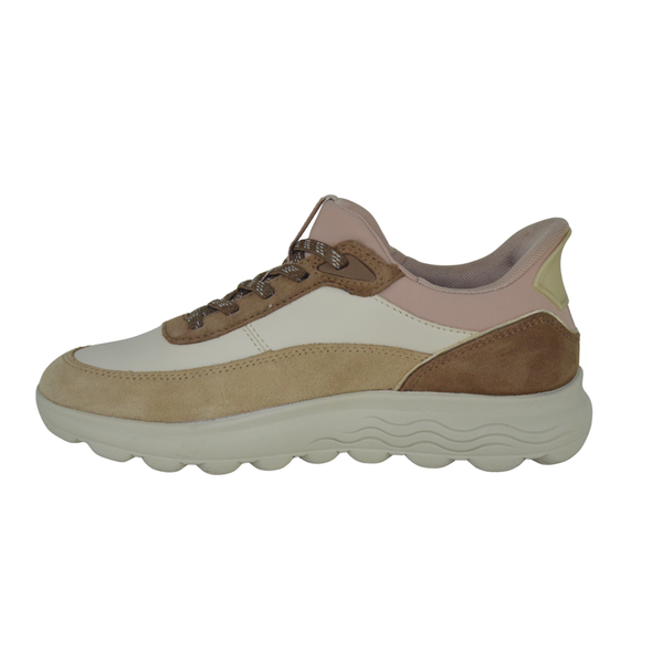 Geox Donna SPHERICA PLUS  art. D567 MB- Sneakers- donna-  casual Sport - colore Papyrus/Mud