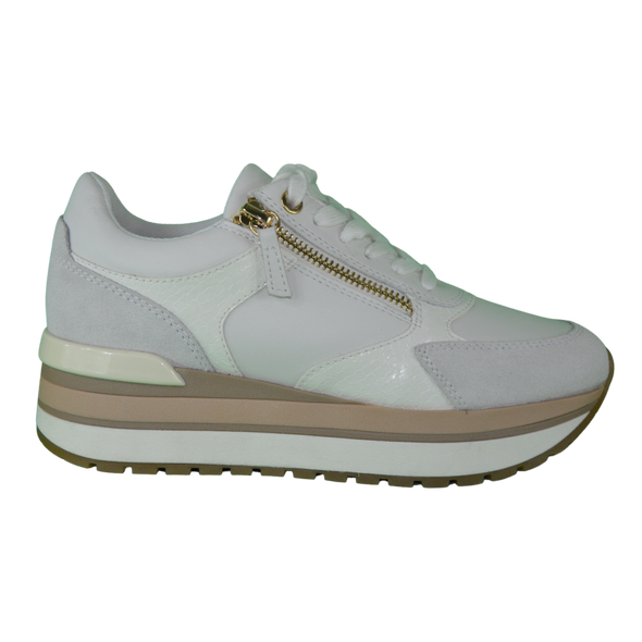 Geox Donna New Kency art. D46MZA - Sneakers- donna-Nappa+Scam.  casual Sport - colore White/off White