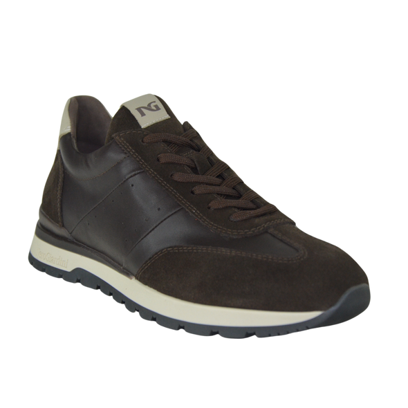 Scarpe uomo NeroGiardini art.I400411U Pelle Nabuk Colore  Brown sportive uomo bassa