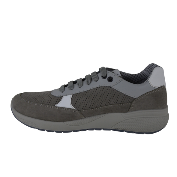 Valleverde uomo art. V92108 Camoscio colore Grigio sneakers chiusura lacci