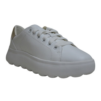 Geox Donna EC4 art. D35TCB 085Y2 C0232- Sneakers- donna-  casual Sport - colore White/Gold
