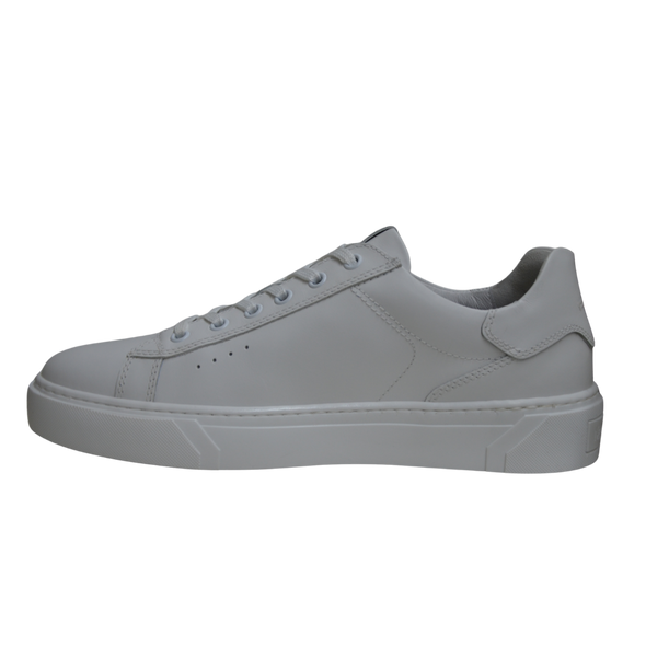 NeroGiardini art. E400240U Pelle Colore  Bianco sportive uomo bassa sneakers lacci